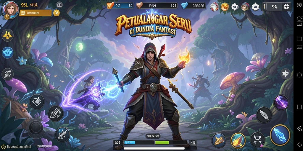Gameplay seru petualangan di dunia fantasi 9SL.