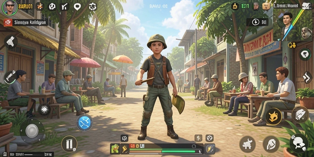 Tampilan gameplay menarik di dalam game simulasi BARU01.