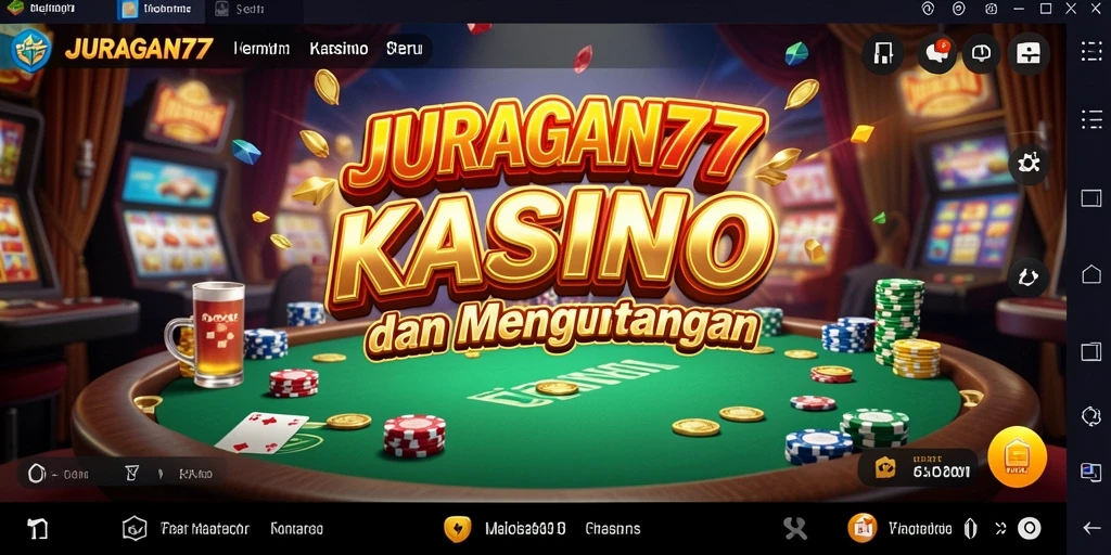 Screenshot utama JURAGAN77 menampilkan gameplay Kasino yang seru dan mengasyikkan.