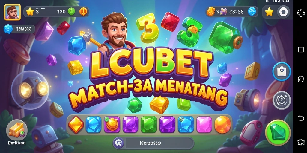 Tampilan gameplay LUCUBET yang penuh warna dan menarik.