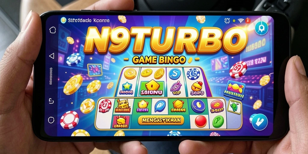 Tampilan gameplay N9TURBO yang dinamis dan seru.
